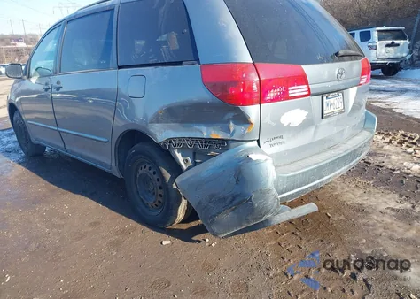 2004 Toyota Sienna Le z USA, uszkodzony, nr VIN 5TDZA23C84S118757